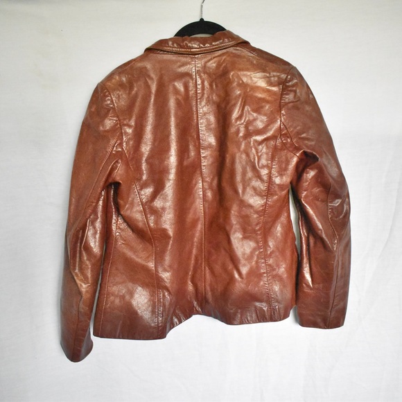 SOLD Foxmoor | Chocolately Vintage Genuine Leather Jacket - Picture 7 of 7
